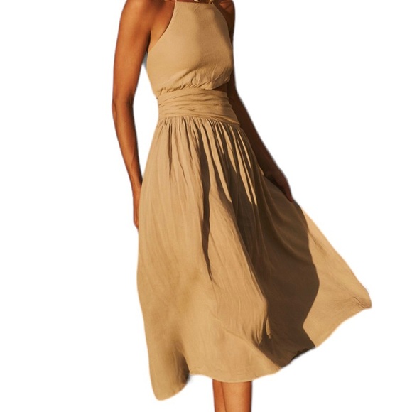 Suki Midi Dress Slim at the bodice w/true A-line skirt fit Cutout detailing - Picture 11 of 14